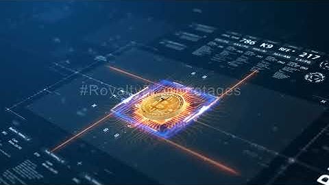 Bitcoin intro video | Bitcoin Mining Video | Bitcoin animation background video stock footage