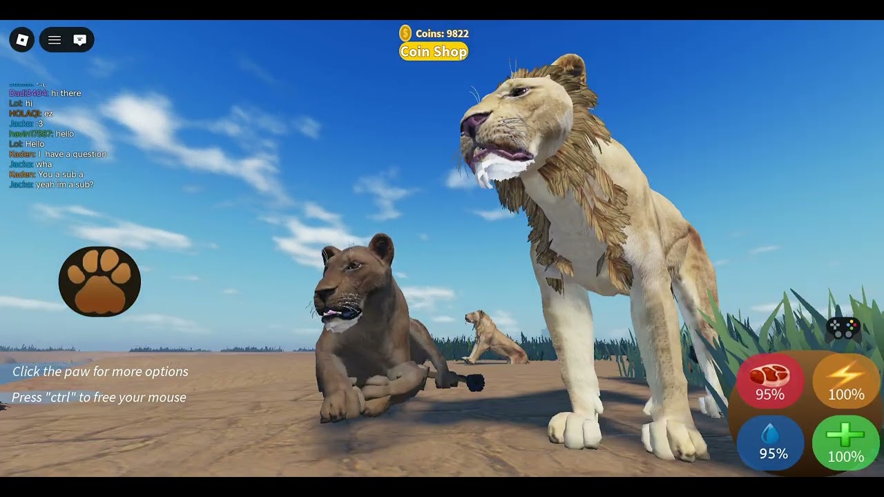 Lioness Gameplay| GONE WRONG!| Roblox|