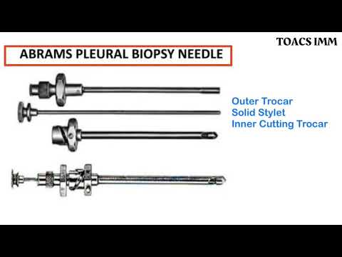 Abram’s Pleural Biopsy Needle | Indication and Procedure | TOACS IMM