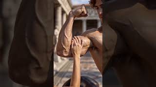 Dame admiring centaur Handsome centaur and beautiful dame #centaurs #dames #hunks #studs