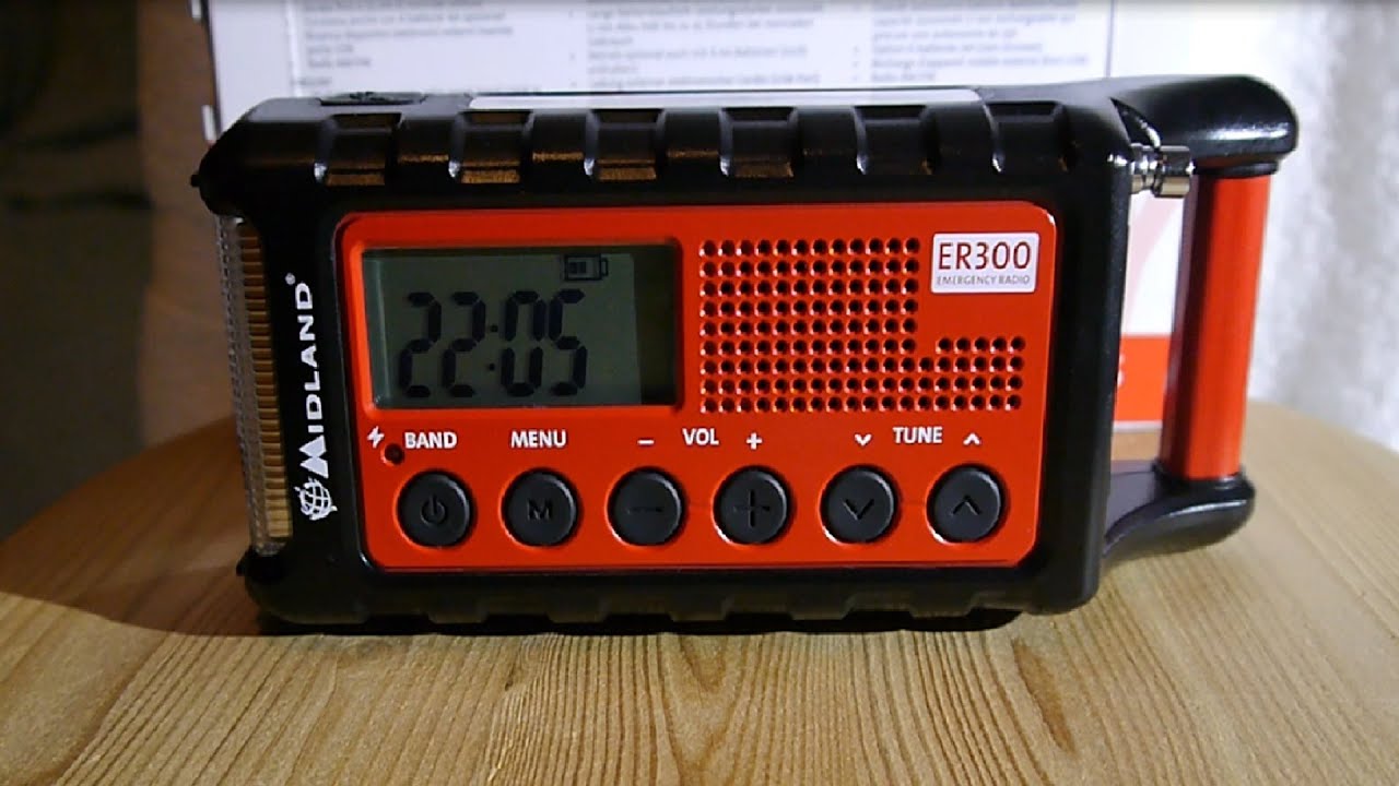 Expect it Automatic Herself Solárne rádio Midland ER300 s dynamom a LED baterkou | Ecoprodukt