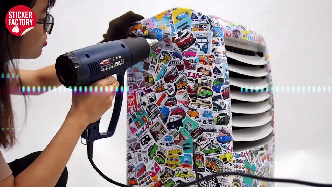 Độ sticker lên cây quạt nước cùng Ms. Sticker | STICKERFACTORY.VN - YouTube