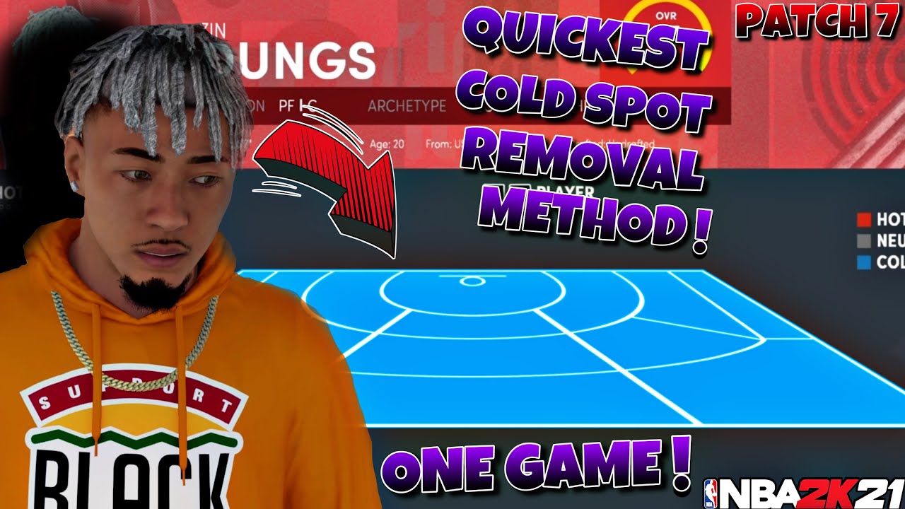 QUICKEST METHOD TO REMOVE COLD SPOTS IN NBA 2K21 NEXT GEN! ONE GAME