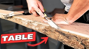 How To Make a Stunning Live Edge Console Table