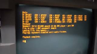 Bondwell 12/14 Z80 4Mhz CP/M 3.0 Music Player demo using MC1408 DAC @RoyAntaw