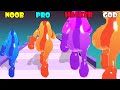 NOOB vs PRO vs HACKER VS GOD - Jelly Clash 3D
