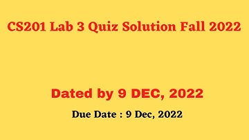 cs201p lab 3  quiz 2022 fall 2022 with reference attempt By Helping Hands|version |