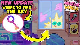 Where to find the key! new update avatar world