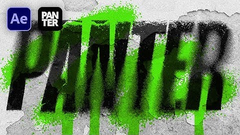How to Create Grungy Spray Paint Text Effect in After Effects