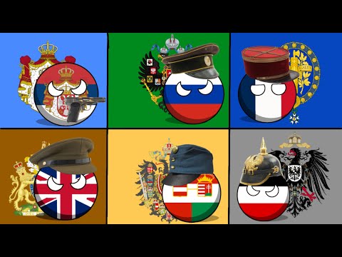 WW1 rap battle(countryballs version)[with English cc subtitle]