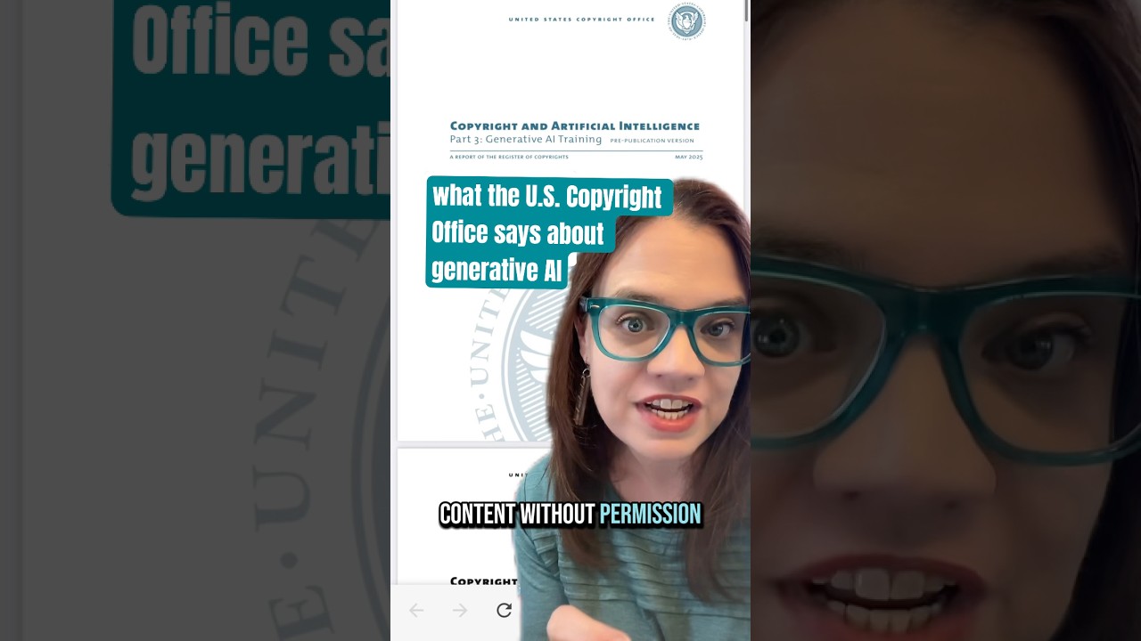 Is generative AI training copyright infringement? According to the U.S. Copyright Office report.