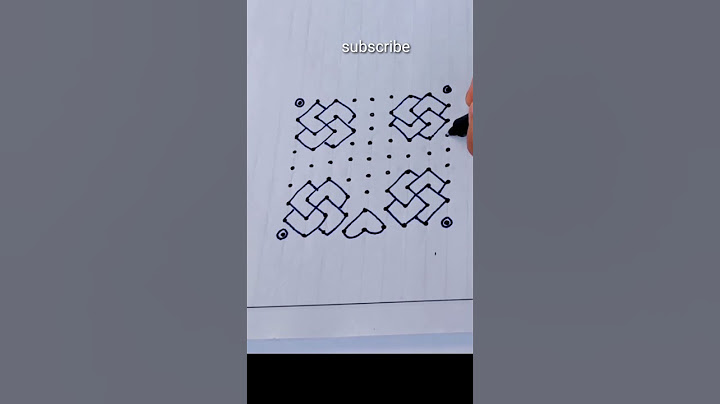 9-9  dots rangoli art/ new year rangoli / easy for beginners rangoli/ muggulu kolam