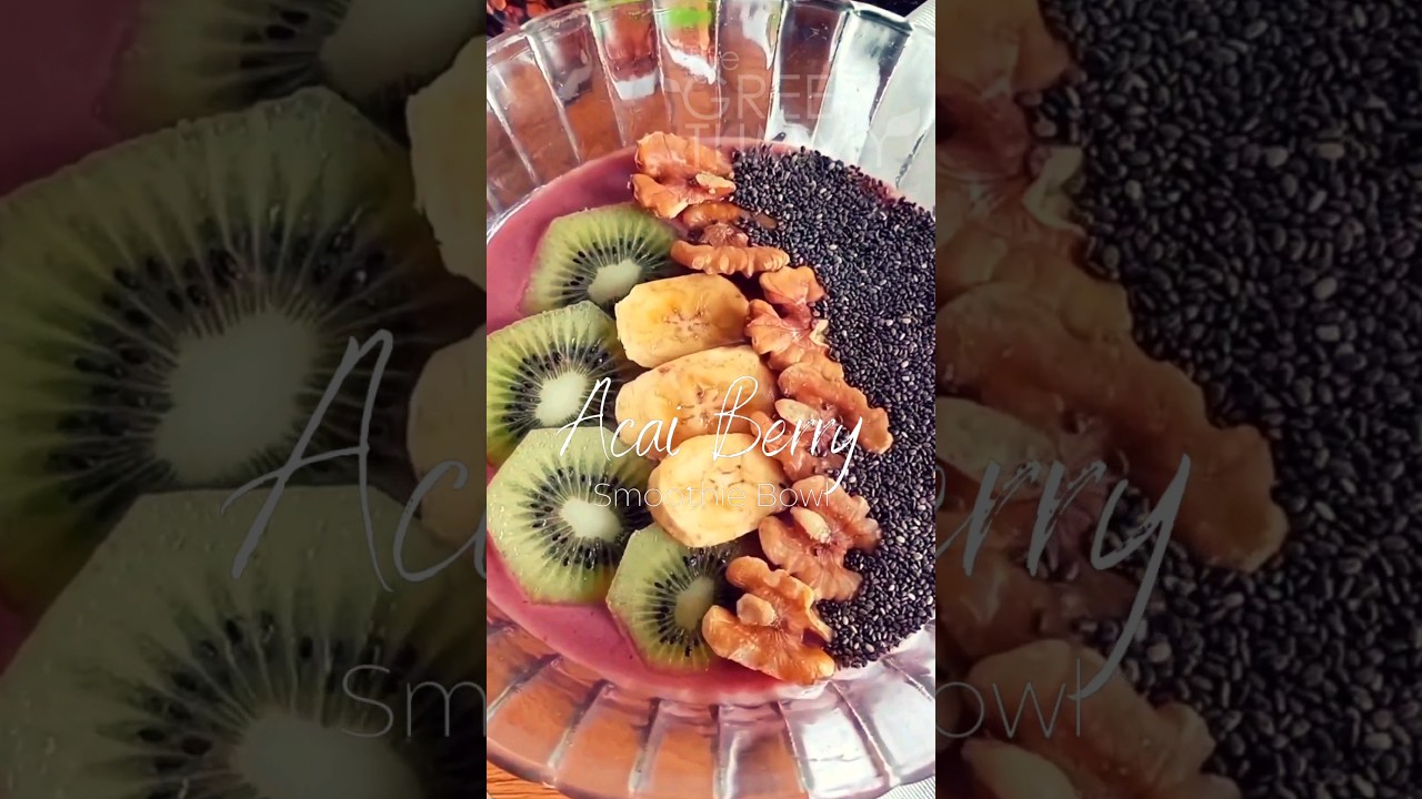 Fueling your day with a burst of antioxidants! Acai berry smoothie bowl 😋😋😋