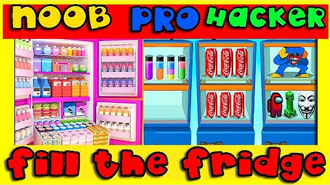 NOOB vs PRO vs HACKER - Fill The Fridge