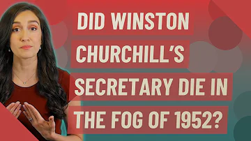 Did Winston Churchill's assistant die smog?