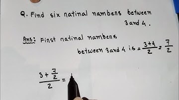 Find Six rational numbers between 3 and 4