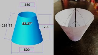 How to Make Cone Pattern / using Cone Calculator App ( tagalog tutorial ) screenshot 5