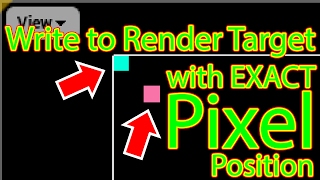 Write Pixel via Blueprint to exact positions in Canvas RenderTarget/Texture (Unreal Engine 4.14)