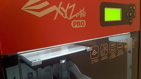 XYZprinting da Vinci 1.0 Pro 3D Printer Setup and First Parts in ABS