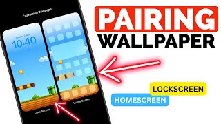 How To Set Pairing Wallpaper on iPhone I Set Lockscreen Wallpaper to iPhone Homescreen