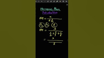 Harmonic Mean #education #commerce #shorts #shortvideo