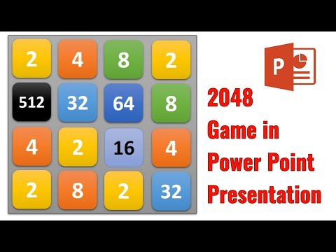 Want to learn How to make 2048 game in Power Point Presentation