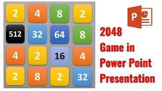 Want to learn How to make 2048 game in Power Point Presentation