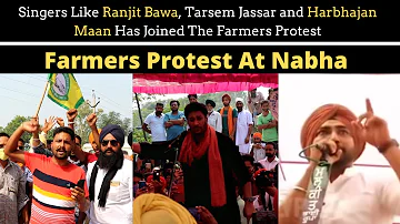 Farmers Protest At Nabha | Farm Bill 2020 | Ranjit Bawa te Tarsem Jassar Di Sarkar Nu Warning