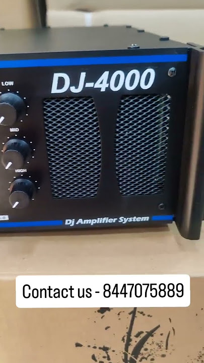 DJ4000 Amplifier 🔊  2000W/Ch @ 4Ω • Pure Copper • ₹24,500