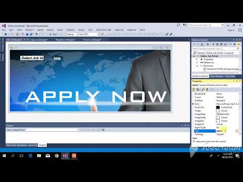 Simple Job Portal Project in C# || Window Form Application