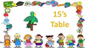 Learn Multiplication Table of Fifteen 15 x 1 = 15 - 15 Times Tables