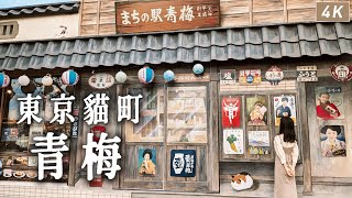 青梅｜東京懷舊貓咪老街一日散步?跟著昭和電影看板探訪貓町、免費參觀的博物館&兩百年古民家、鐵軌旁彷彿電影場景的喫茶店｜日本旅遊、日本旅行、Satori日本生活