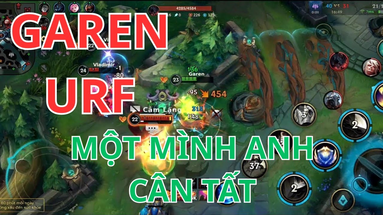Garen URF Một Mình Lùa Cả Team Bạn Quá Trâu Đi