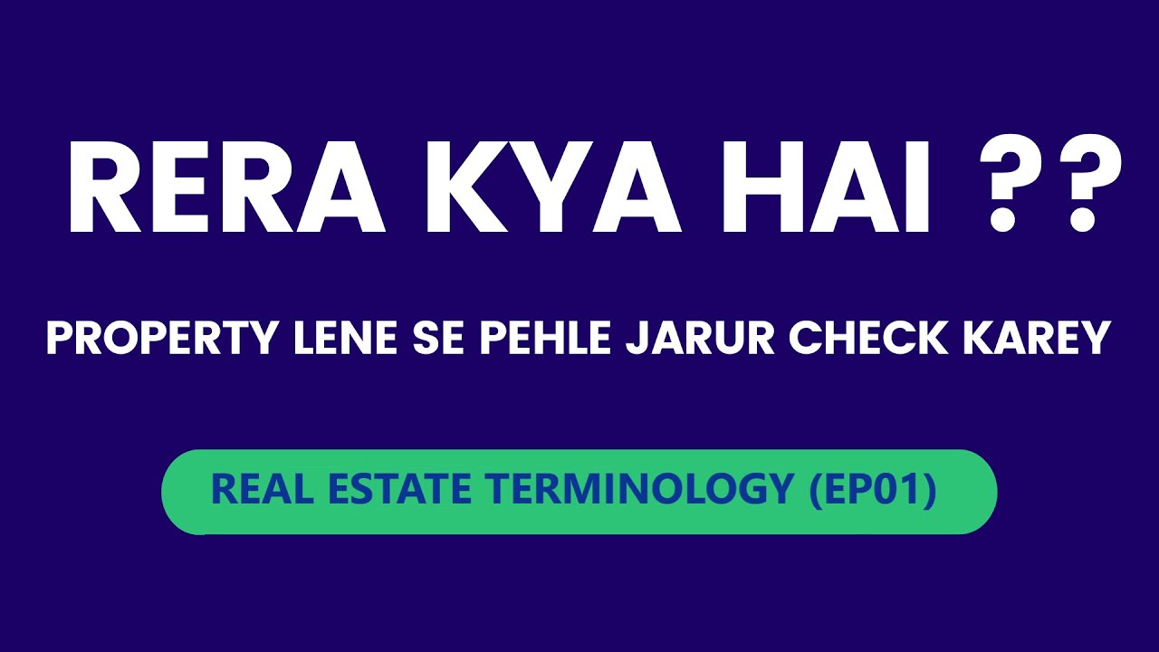 Property In Lucknow RERA Kya Hota Hai Real Estate Terminology +91 9919944401 EP01 YouTube