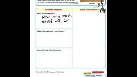 Lesson 1.9 Problem Solving Multiplication and Division