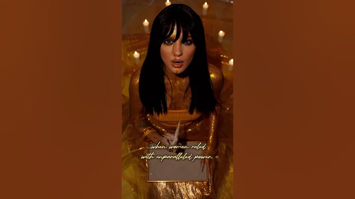 Iconic female look 2: CLEOPATRA 🐍👑 #cleopatra #makeuptransformation #transition #makeup