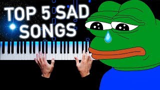 TOP 5 SAD SONGS ON PIANO chords