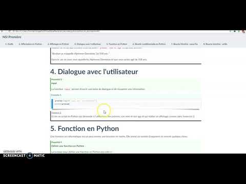 L'essentiel en Python Partie 4 : input