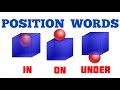 POSITION WORDS - IN, ON, UNDER