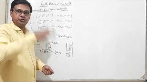 Push Down Automata for a context free language3