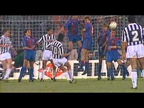 Juventus (Italy) - Barcelona (Spain) 24 Aprile 1991 Gol Roberto Baggio