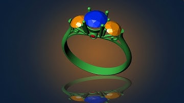 How to create 3D gemvision jewelry || Design Channel