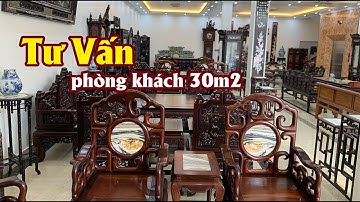 Tư Vấn Bàn Ghế Trường Kỷ Gỗ Lối Cổ Cho Phòng Khách Rộng 30m2 | Đồ Gỗ Mai Toàn