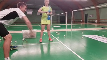 BADMINTON EXERCISE #14 - DOUBLE DEFENCE - IMPROVE POWER AND SPEED