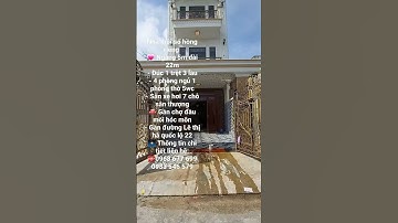 Bán nhà hóc môn. 🏠 Nhà mặt tiền hóc môn 5x22m đúc 1 trệt 3 lầu, gần đường Lê thị hà với quốc lộ 22