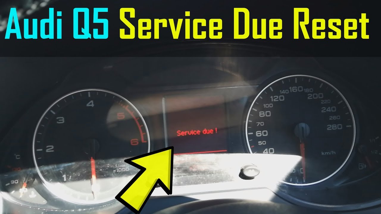 Audi Q5 Service Now Warning Reset - How To DIY - YouTube