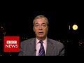 Nigel Farage: I'll be back - BBC News