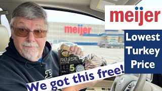 Who does not love FREE? We do! Let's go shop at MEIJER! Lowest Turkey Price!