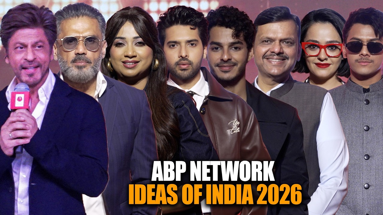 UNCUT - Shahrukh Khan, Suniel Shetty, Shreya Ghoshal, Arman At Abp Network Ideas Of India 2026