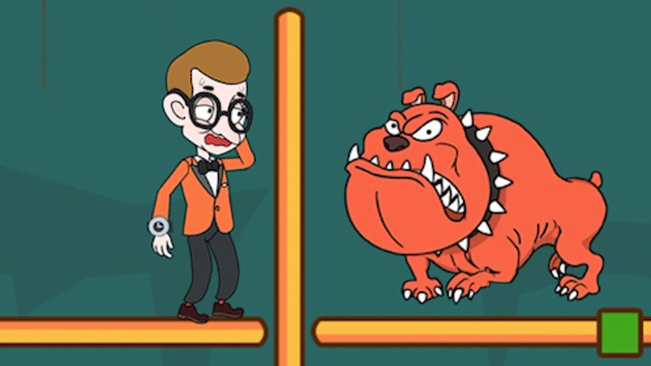 King Agent pin pull puzzle ios game - All Levels Gameplay